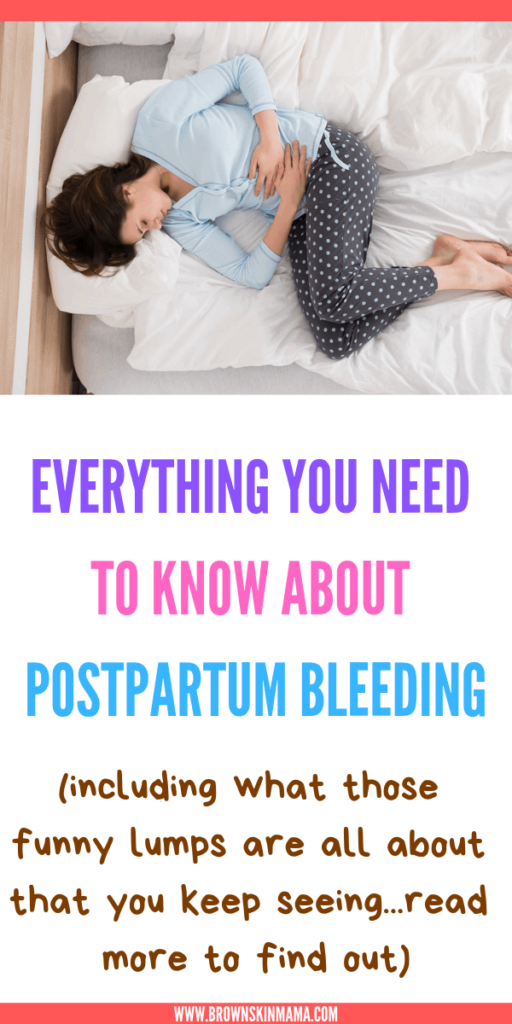 Every woman experiences postpartum bleeding after she has given birth. The are 3 main stages to bleeding lochia. Here are some helpful tips to keep on top of it.