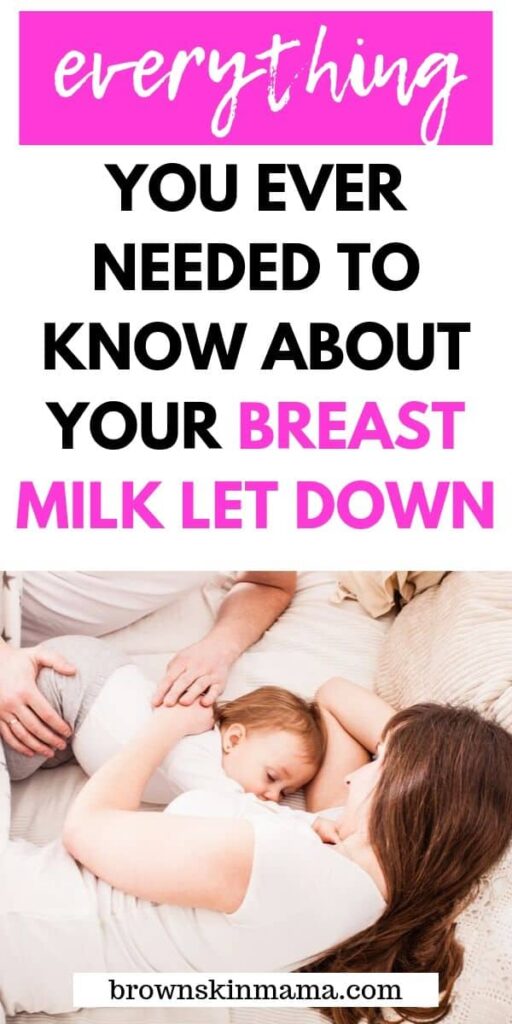 Al about the let down reflex in breastfeeding